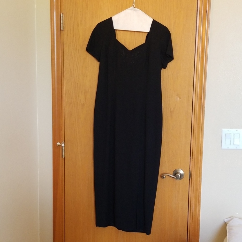 Liz Claiborne Black Dress Elegant Semi Formal